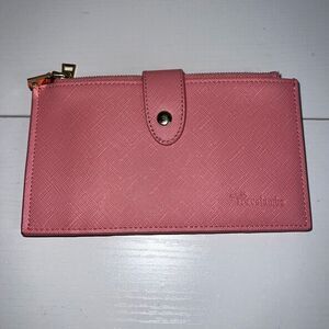 Travelambo Womens Walllet RFID Blocking Pink Bifold Multi Card Case with Zipper